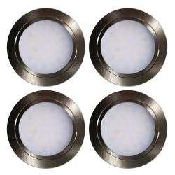 Indux Luma Vstavaná kuchyňa Multi Tone LED Set 4 bodové svetlá s nerezovým vzhľadom 1208972402