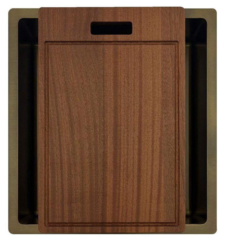 Pure.Sink Luxion PVD Antique Bronzen drez 36x40 cm podstavný, zapustený a nadstavný  s dnom PLX3640-64