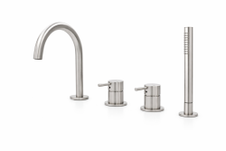 MURO TUA Vstavaná batéria s okrúhlym výtokom a výsuvnou ručnou sprchou, chróm 1208972441