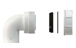 Pure.Sink Súprava kolena sifónu UK s maticou a tesneniami 40 mm WSTSUK-32