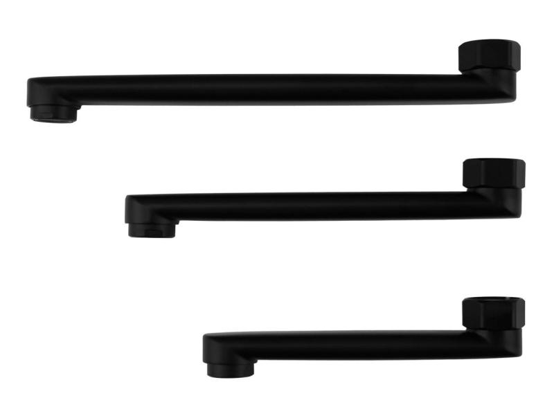 Aquanello Casa Jednopáková kuchynská batéria čierna s výtokom 15 cm BL-1415-CS