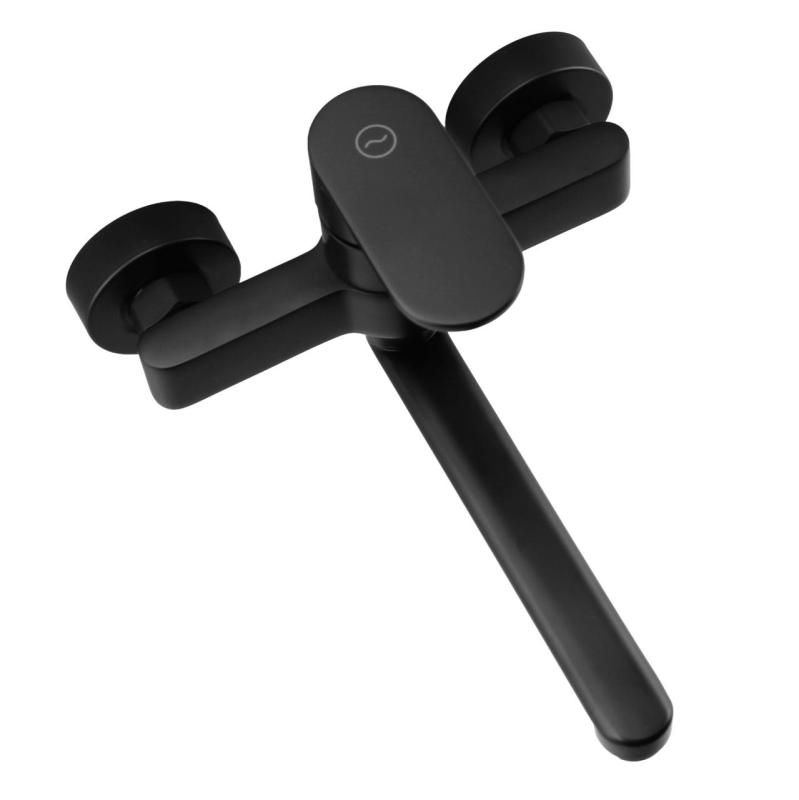 Aquanello Casa Jednopáková kuchynská batéria čierna s výtokom 20 cm BL-1420-CS