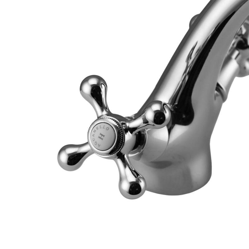 Aquanello Heritage Ascot Klasický nostalgický umývadlový batériový kohútik chróm CR-4101-HA