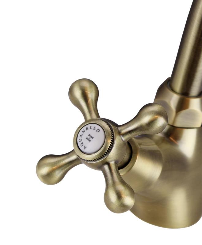 Aquanello Heritage Ascot Klasická kuchyňa Nostalgický kuchynský kohútik Bronz BN-4004-HA