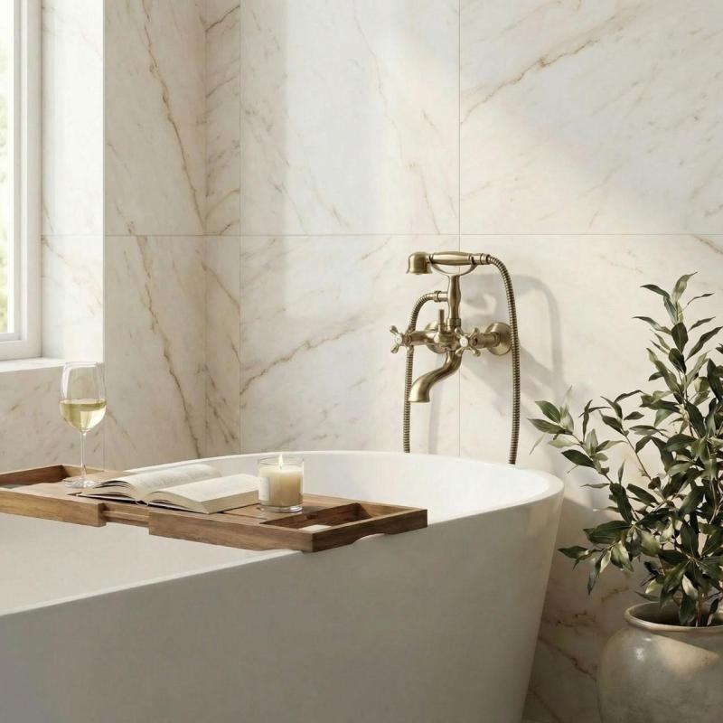 Aquanello Heritage Ascot Klasický montážny batériový kohútik s hviezdicovými gombíkmi, bronzový, vrátane ručnej sprchy BN-3002-HA