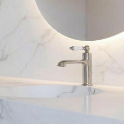 Aquanello Heritage Manor Klasický nostalgický umývadlový batériový kohútik z nehrdzavejúcej ocele NB-1001-HM