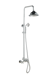 Aquanello Heritage Ascot Klasická sprchová súprava Sprchová stĺpová zostava Chróm CR-2003-HA