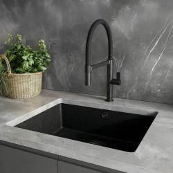Ausmann Alira Čierny kuchynský kohútik s flexibilným výtokom 1208972565