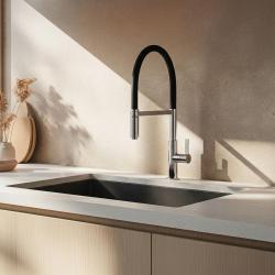 Ausmann Lavea Chrom Kuchynská batéria s Otočným a Flexibilným Výlevom 1208972568