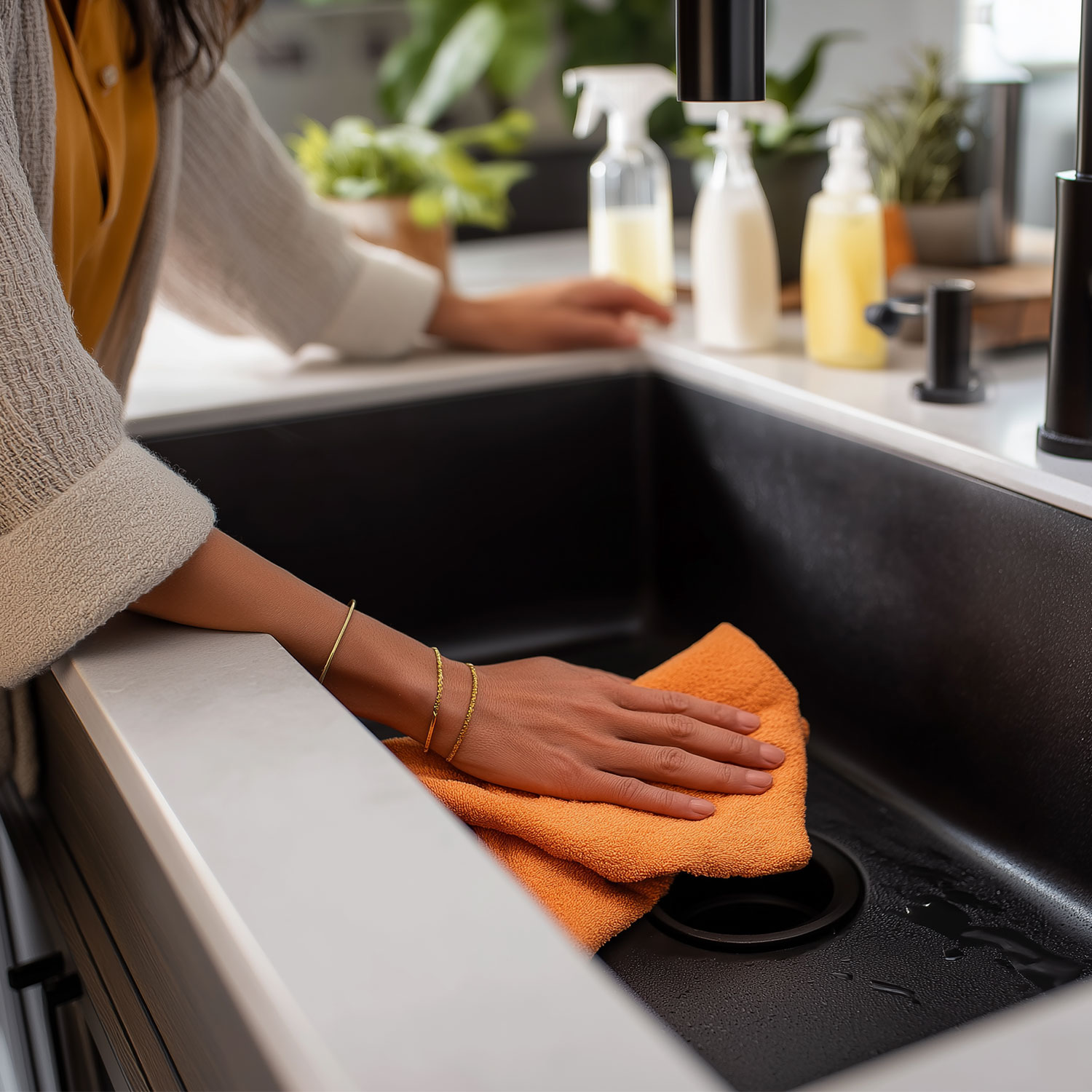 Ako vyčistiť čierny drez?